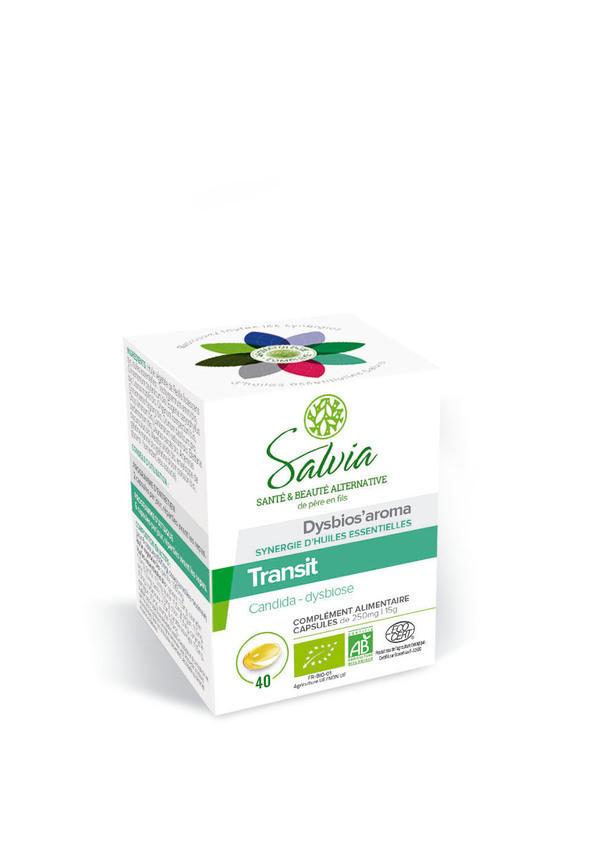 Dysbios'aroma huiles essentielles bio 40 capsules