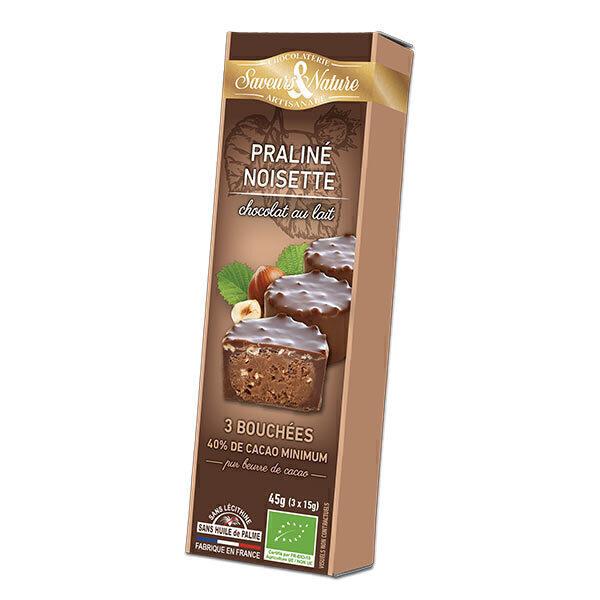 Bouchées de Chocolat au lait - Noisette 3x15g