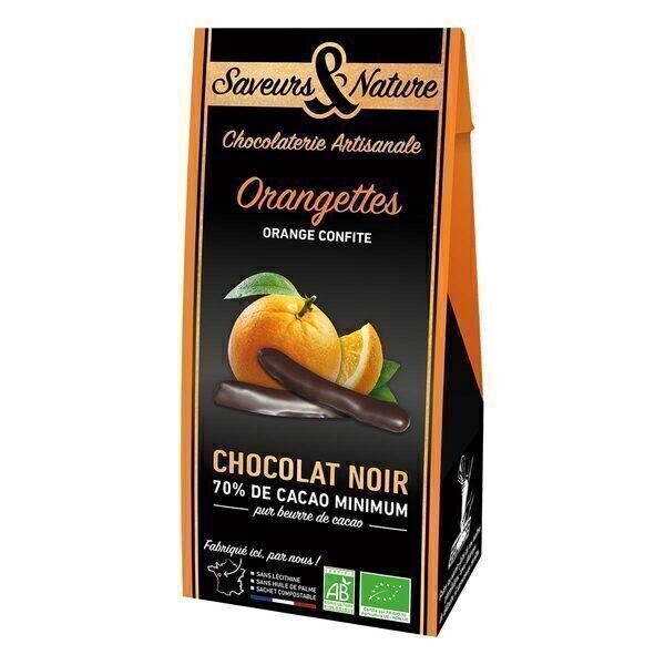 Orangettes confites Chocolat noir 125g