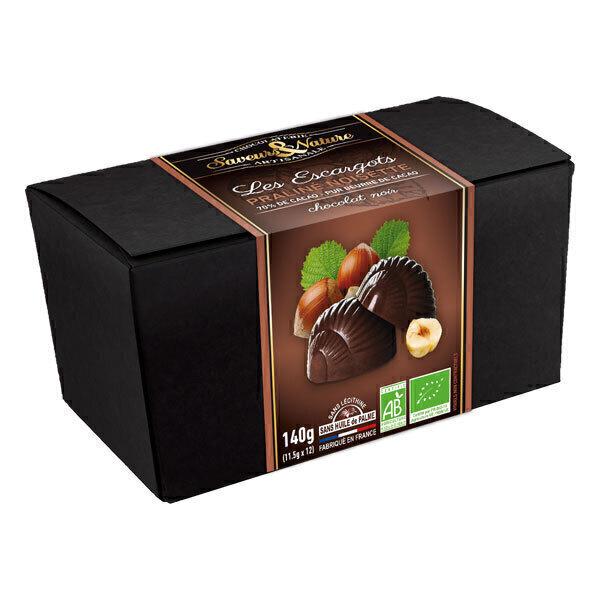 Ballotin d'escargots pralinés chocolat noir 140g