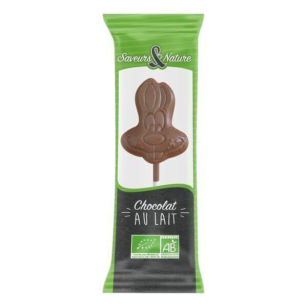 Sucette lapin chocolat au lait 10g