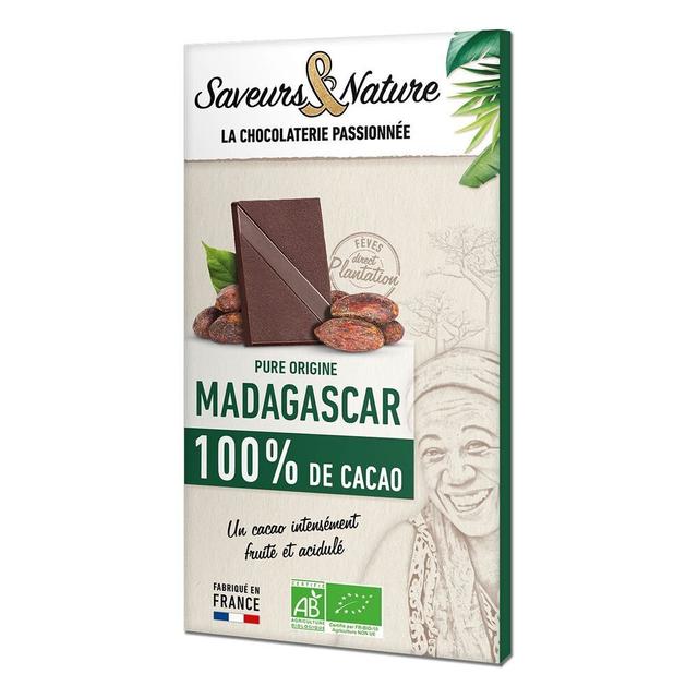 Tablette chocolat noir 100% Madagascar 80g