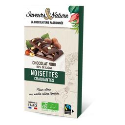 Tablette chocolat noir 85% noisettes entières 100g