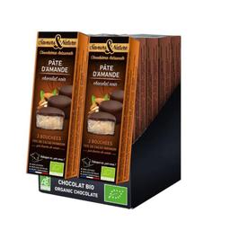 Pâte d'amande enrobée de chocolat x10