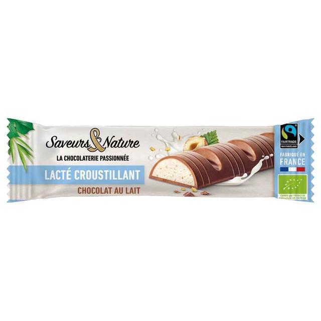 Barre lactée croustillant chocolat lait 30g