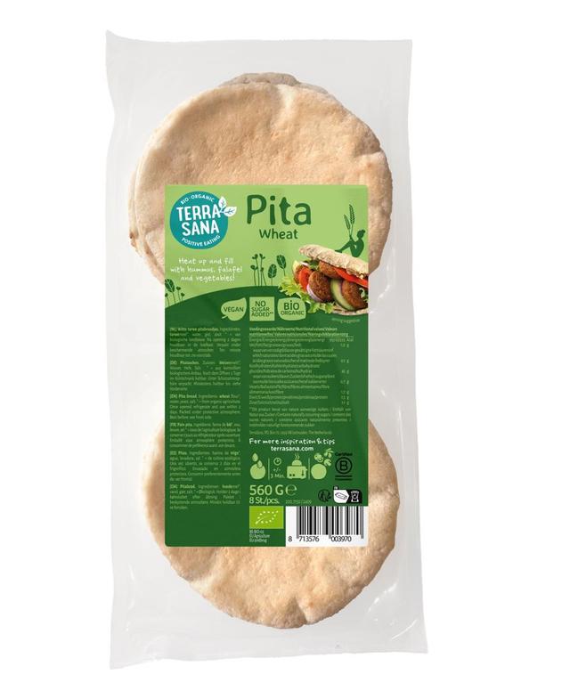 Pain pita nature x8 560g