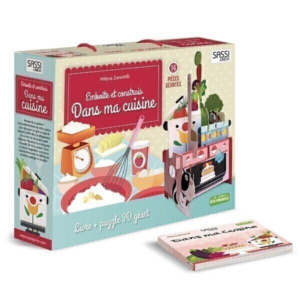 Livre et Puzzle 3D Dans ma cuisine - Dès 3 ans