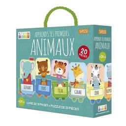 Apprends tes premiers animaux - Puzzle et livre