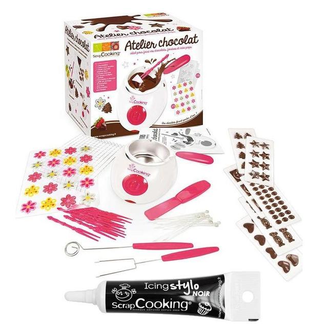 Kit pour fondue au chocolat + Stylo de glaçage noir