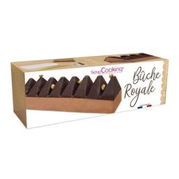 Moule pour bûche pâtissière royale et son support