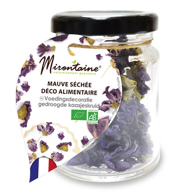 Mauve séchée bio comestible pour pâtisserie