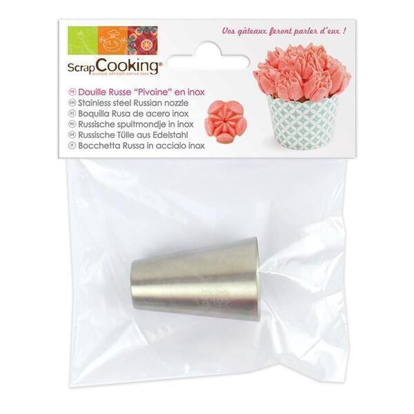 Douille pâtissière russe Pivoine en inox