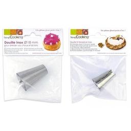 Duo de douilles pâtissières - Choux 18 mm et St Honoré