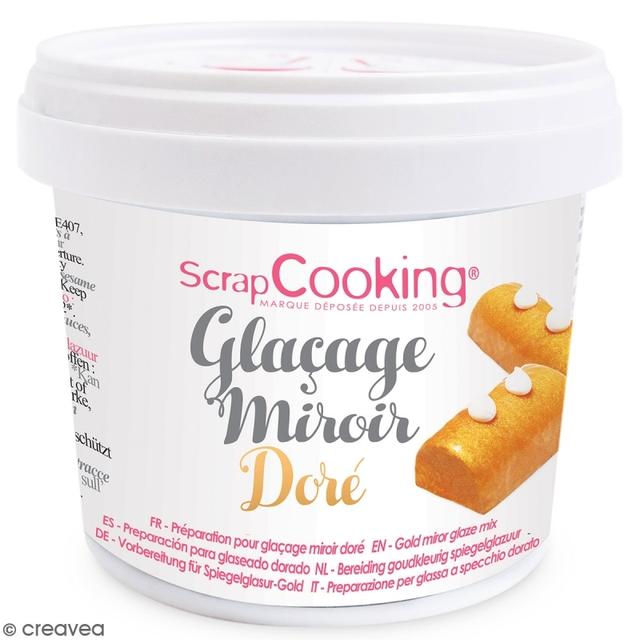 Poudre pour glaçage miroir Doré - Préparation 200 g