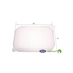 Couvercle en PLA Biodégradable Transparent pour Barquette 12859