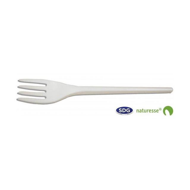 Fourchette CPLA 16,5 cm Blanc - SDG Lot de 1000