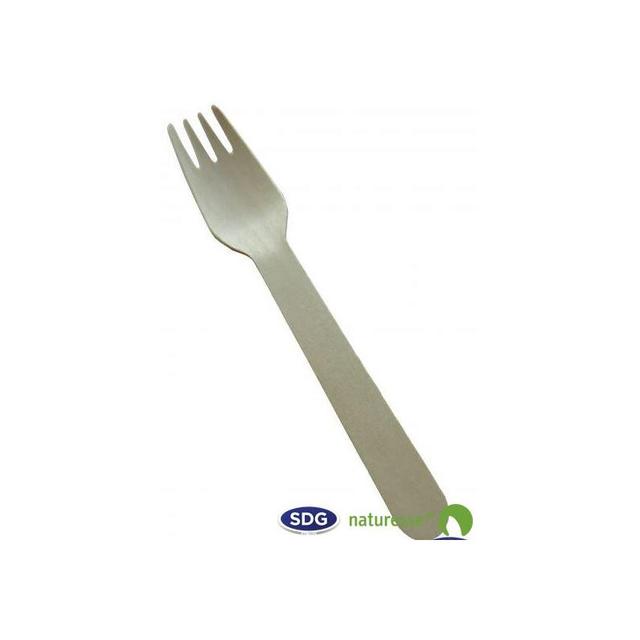 Fourchette en Bois Naturel16,5 cm - SDG - Lot de 2000