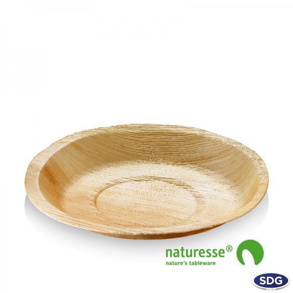 Plateau Rond en Feuille de Palmier 30,5 cm - SDG Lot de 100