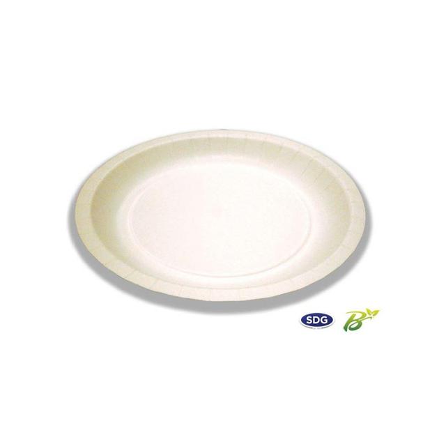 Assiette Ronde Carton 23 cm - SDG - Lot de 500