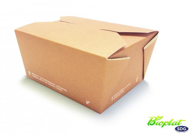 Boîte Alimentaire en Carton Biodégradable - SDG - Lot de 250