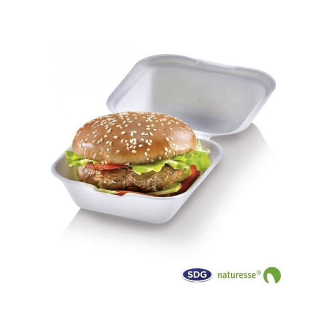 Boîte à Hamburger en Pulpe de Cellulose Biodégradable 600 à 900