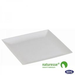 Plat en Pulpe de Cellulose Elégance 22x22 cm - SDG - Lot de 500