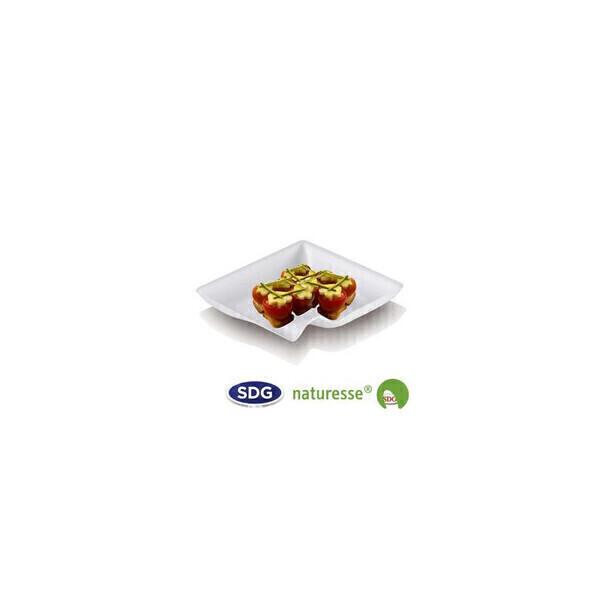 Assiette en Pulpe de Cellulose Biodégradable Finger Food 8 à 20