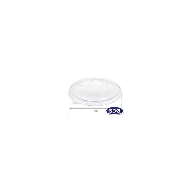 Couvercle PLA Transparent pour Bol Salade - SDG - Lot de 300