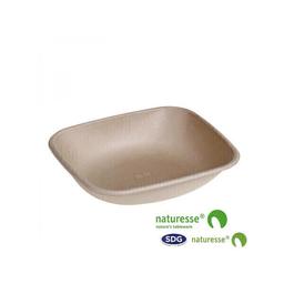 Bol Rectangulaire Pulpe de Cellulose Biodégradable Nature 600 à