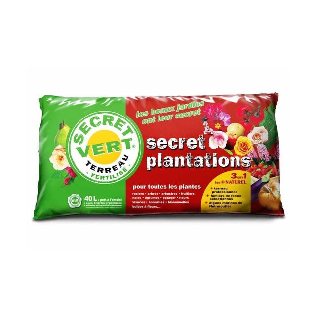 Secret Plantations terreau bio pour toutes les plantes 40 litres