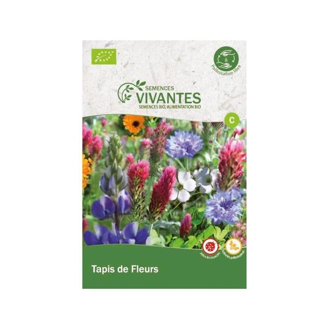 Tapis de fleurs bio