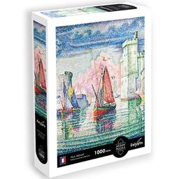 Puzzle Entree du  port de La Rochelle - Paul signac 1000p