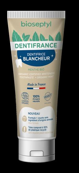 Dentifrance - dentifrice bio blancheur menthe