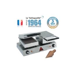 Gaufrier Professionnel Snacky cône électrique - 2 cônes - Sofrac