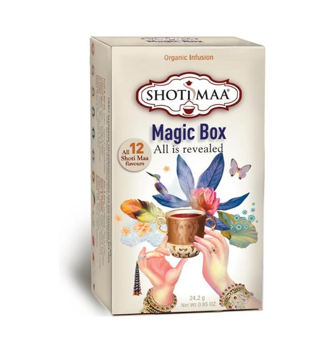 Shoti Maa Magic Box. Assortiment 12 thés et infusions bio.