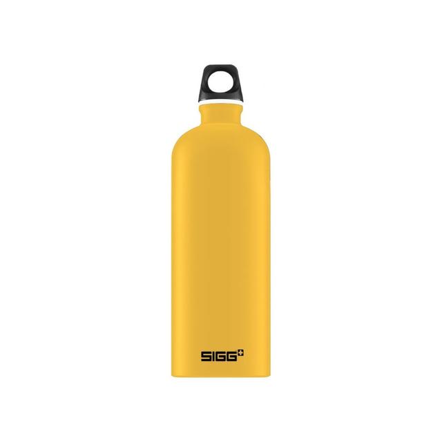 gourde sigg traveller 1 litre jaune moutarde