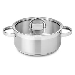 Faitout 16 cm inox Atlantico Glass 1.5 L