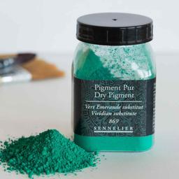 Pigment pour création de peinture - pot 170 g - Vert émeraude