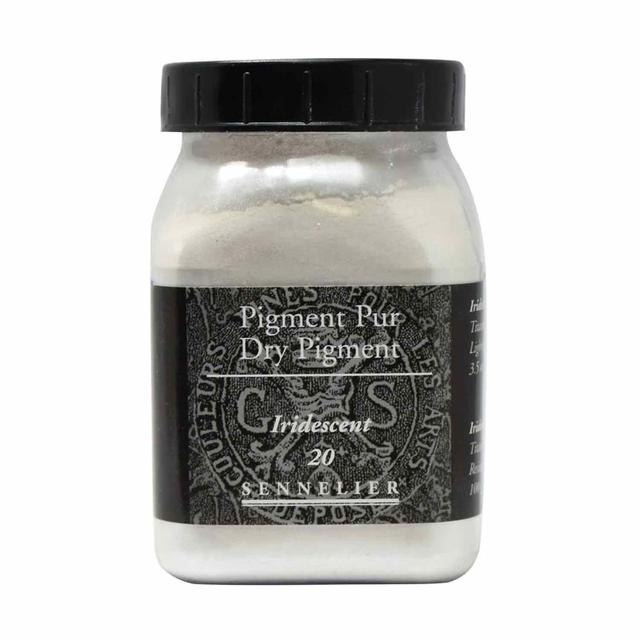 Pigment pour création de peinture - pot 100 g - Gris iridescent