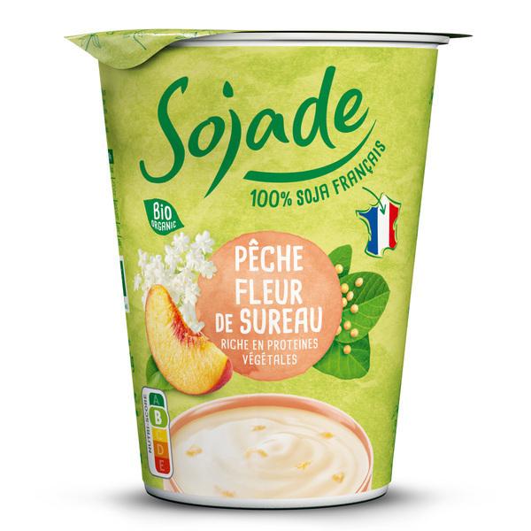 Dessert pêche fleur de sureau au soja 400g