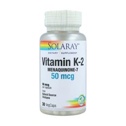 Vitamine K-2 Menaquinone-7 30 capsules végétales de 50μg