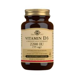 Vitamine D3 (Cholécalciférol) 2200 UI (55μg) Solgar,