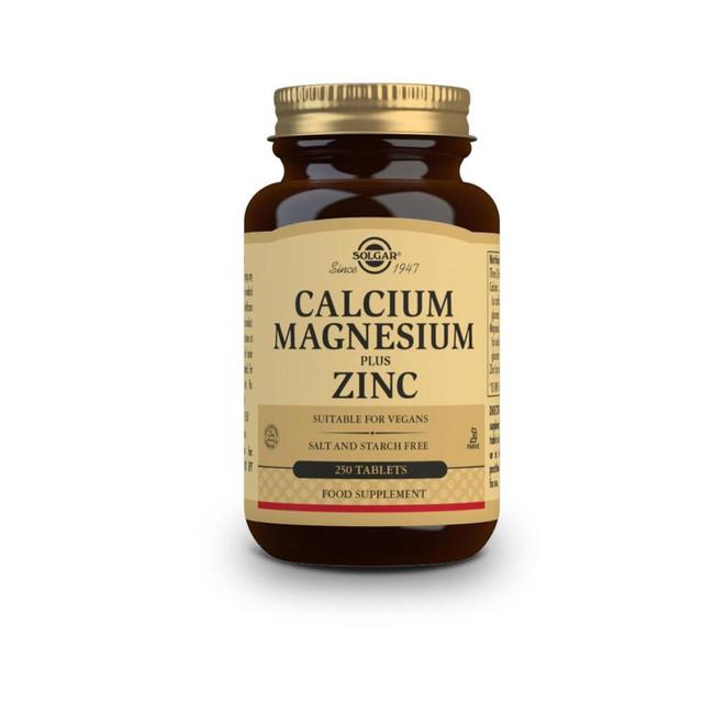 Calcium et magnésium avec zinc Solgar, 250 comprimés