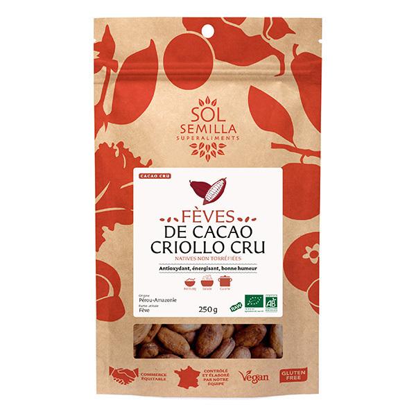 Cacao cru fèves 250g