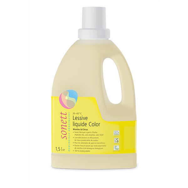 Lessive liquide couleurs Menthe Citron 1,5L