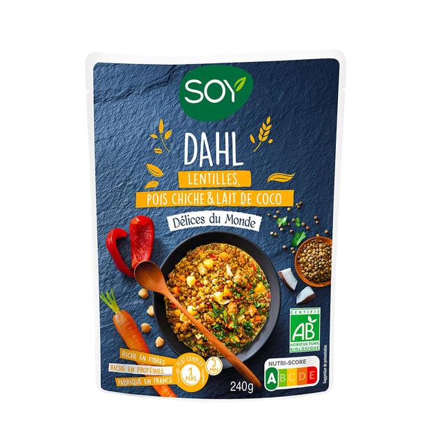 Dahl de lentilles et pois chiches 240g