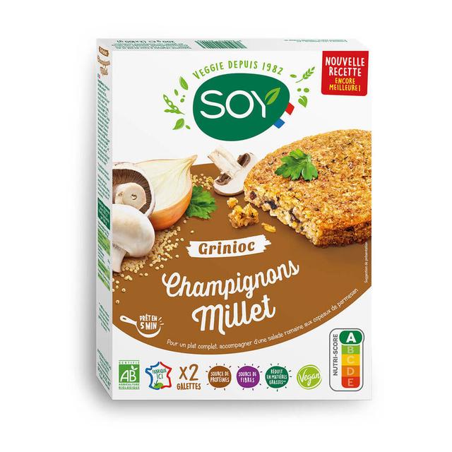 Galettes Grinioc millet champignons 2x100g