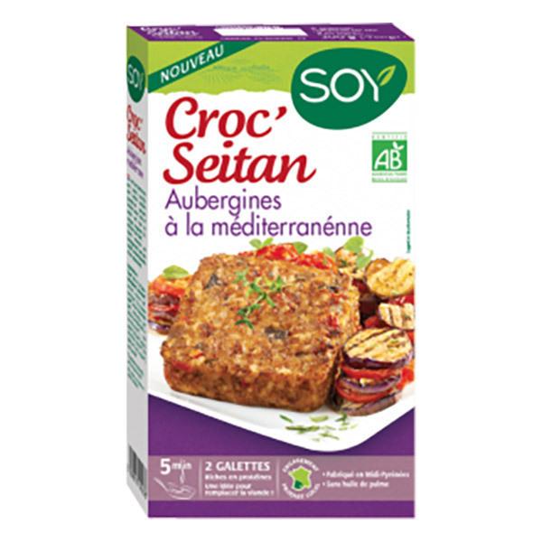 Croc seitan aubergines 2x100g