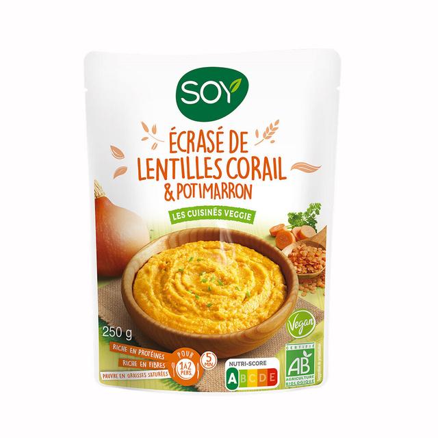 Écrasé de lentilles corail potimarron et carottes 250g