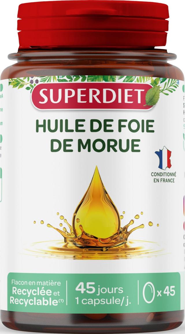 Huile de foie de morue 45 capsules